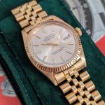 Rolex DateJust 1601/8 White Dial Solid Gold