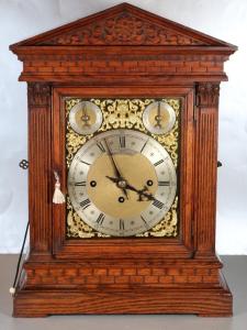 DENT BRACKET CLOCK Westminster Chiming Fusee