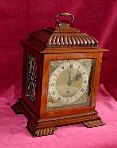 Large Antique Mahogany Astral Bracket Clock