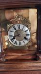 German Antique Oak Mantle Clock H.A.C Wurttemberg