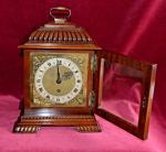 Large Antique Mahogany Astral Bracket Clock