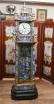 French Cloisonné Style Grandfather Clock