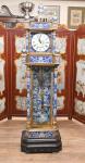French Cloisonné Style Grandfather Clock
