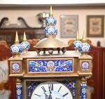 French Cloisonné Style Grandfather Clock