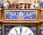 French Cloisonné Style Grandfather Clock