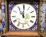 French Cloisonné Style Grandfather Clock