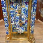 French Cloisonné Style Grandfather Clock