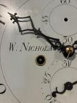 Birmingham W Nicholas Oak Longcase Clock 8-Day