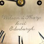 Antique Scottish Satinwood Longcase Clock by Wilson & Sharp
