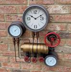 Large Steampunk Cog Wall Clock for Indoor Decor