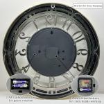 Vintage Black and Gold Steampunk Wall Clock