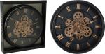Black & Gold Steampunk Wall Clock 40.5cm
