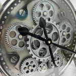 Vintage 21" Steampunk Wall Clock with Moving Gears