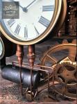 Large Steampunk Wall Clock with Industrial Cogs