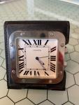 Cartier Santos Swiss Made Quartz Alarm Clock