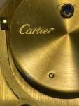 Cartier Gold Finish Travel Alarm Clock