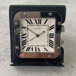 Cartier Santos Swiss Made Travel Desk Alarm Clock