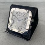 Cartier Santos Swiss Made Travel Desk Alarm Clock
