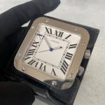 Cartier Santos Swiss Made Travel Desk Alarm Clock