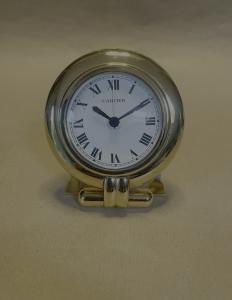 Cartier Collisee Gold Finish Alarm Clock