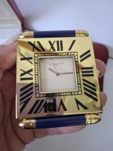 Vintage Cartier Desk Alarm Clock with Quartz Movement