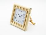 1980s Vintage Cartier Enamel Square Alarm Clock
