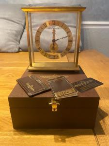 Vintage Jaeger LeCoultre Skeleton Mantel Clock
