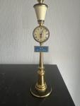 1960s Jaeger Le Coultre Brass Lamp Post Clock