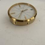 Jaeger LeCoultre Gold Tone 8-Day Desk Clock