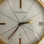 Jaeger LeCoultre Gold Tone 8-Day Desk Clock