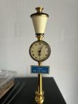 1960s Jaeger Le Coultre Brass Lamp Post Clock