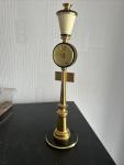 1960s Jaeger Le Coultre Brass Lamp Post Clock