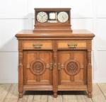 James Brown Oak Cased Weather Station Clock