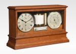 James Brown Oak Cased Weather Station Clock