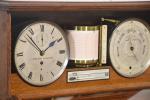James Brown Oak Cased Weather Station Clock
