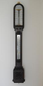 Victorian Carved Oak Admiral FitzRoy Barometer