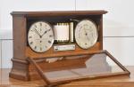 James Brown Oak Cased Weather Station Clock