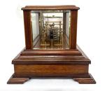 Antique WWI Art Nouveau Mahogany Barograph & Barometer