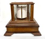 Antique WWI Art Nouveau Mahogany Barograph & Barometer
