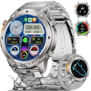 LIGE Men's GPS Smart Watch with AMOLED Display