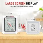 Bluetooth Room Thermometer and Hygrometer with Alerts