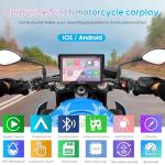 Carpuride W502PRO 5" Motorcycle GPS with Bluetooth