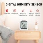 Bluetooth Room Thermometer and Hygrometer with Alerts