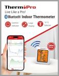Bluetooth Room Thermometer and Hygrometer with Alerts