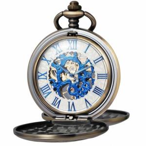 Kchss Skeleton Pocket Watch with Roman Numerals