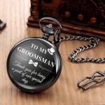 Engraved Wedding Pocket Watches for Groomsmen