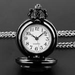 Vintage Yin Yang Fox Pocket Watch with Chain