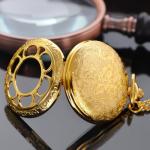 Tiong Men's Steampunk Pocket Watch with Chain