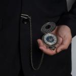 Kchss Skeleton Pocket Watch with Roman Numerals