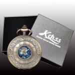 Kchss Skeleton Pocket Watch with Roman Numerals